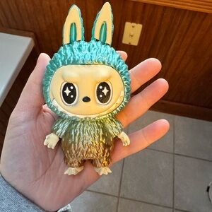 Teal and Gold Labubu